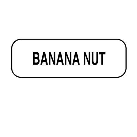 NEVS Banana Nut Label 1/2" x 1-1/2" DIET-200